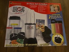 Magic Bullet Deluxe Blender 26 Piece Set Cups...