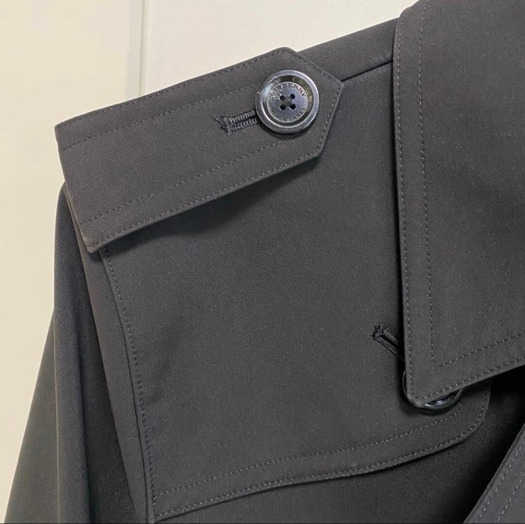 Rare BURBERRY BLACK LABEL Trench Coat S Nova Check Lined Belted Auth image 4