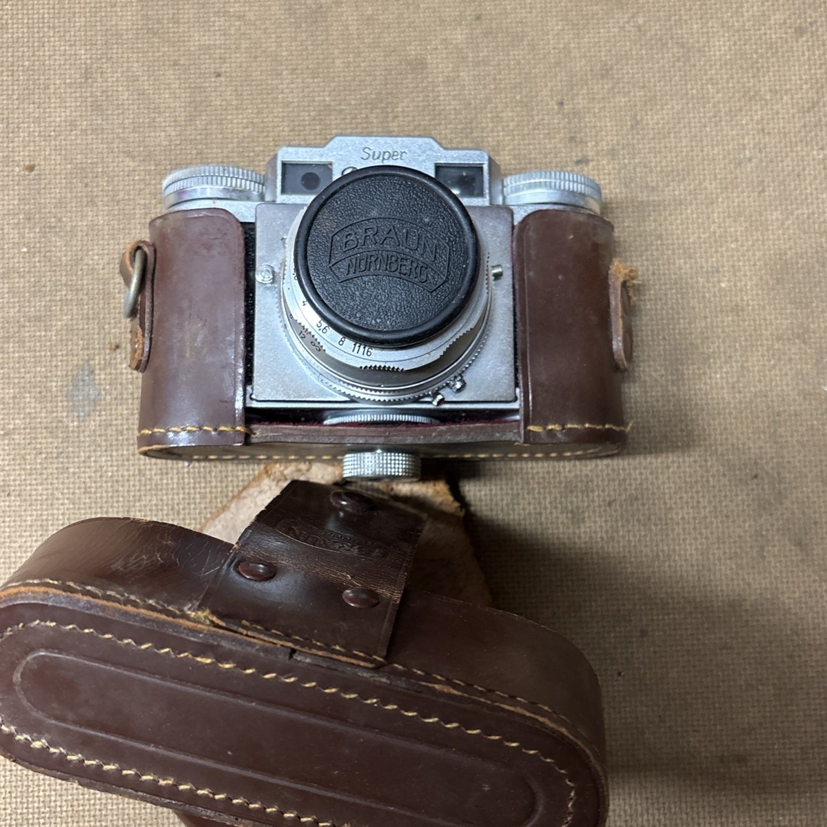 ⭐︎super Paxette made in Germany⭐︎ Vintage Braun Super Paxette Compact Camera with case Germany
