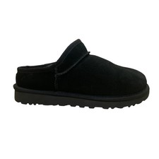 UGG Women s Black Suede Cozetta Luxe Shearling Slip-On Mule Slippers Size 8