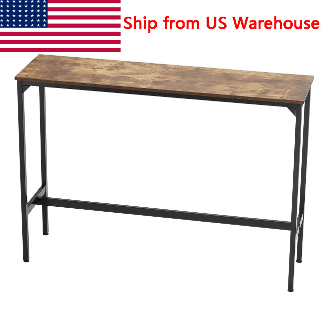 Bar Table Height Pub Table Cocktail Coffee Counter Kitchen Dining 55x15x39 in