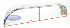 (Qty 2)- Boat Trailer Aluminum Diamond Plate Tandem Axle Fenders 10" x 64" x 13"