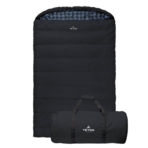 TETON Sports Mammoth Queen Size Sleeping Bag- Double Sleeping Bag – A Warm Bag T