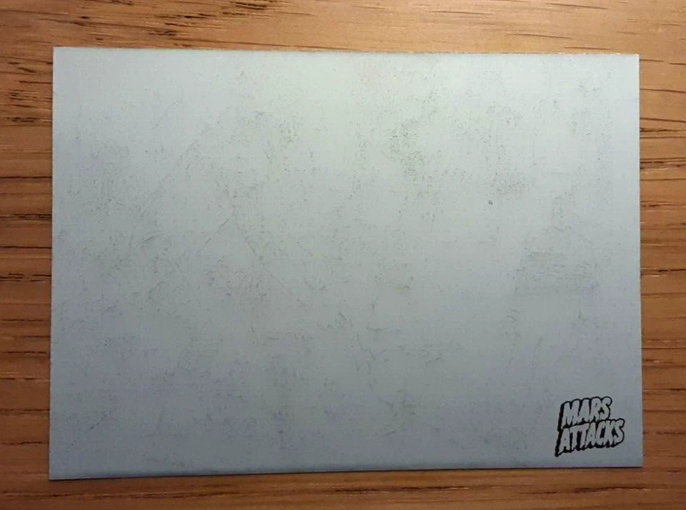 Mars attacks occupation BLACK printing plate card 8 CONCEPT CARD - Image 2 of 3