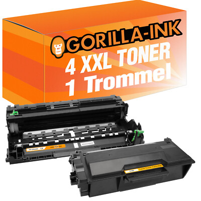 Trommel & 4 Toner für Brother DR-3400 TN-3480 MFC-L 5700DN 5750DW 6800DW 6900DW