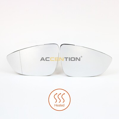 Door Rear Mirror Glass Heated For VW Passat CC Scirocco EOS 2009 - 2016