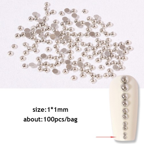 200/100X Women Nail Art Punk Rivet Nail Drill DIY Art Metal Jewelry Manicure Dec - Picture 16 of 16