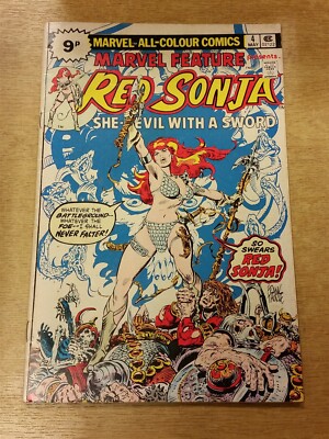 MARVEL FEATURE RED SONJA #4 VG (4.0) MAY 1976 MARVEL COMICS 