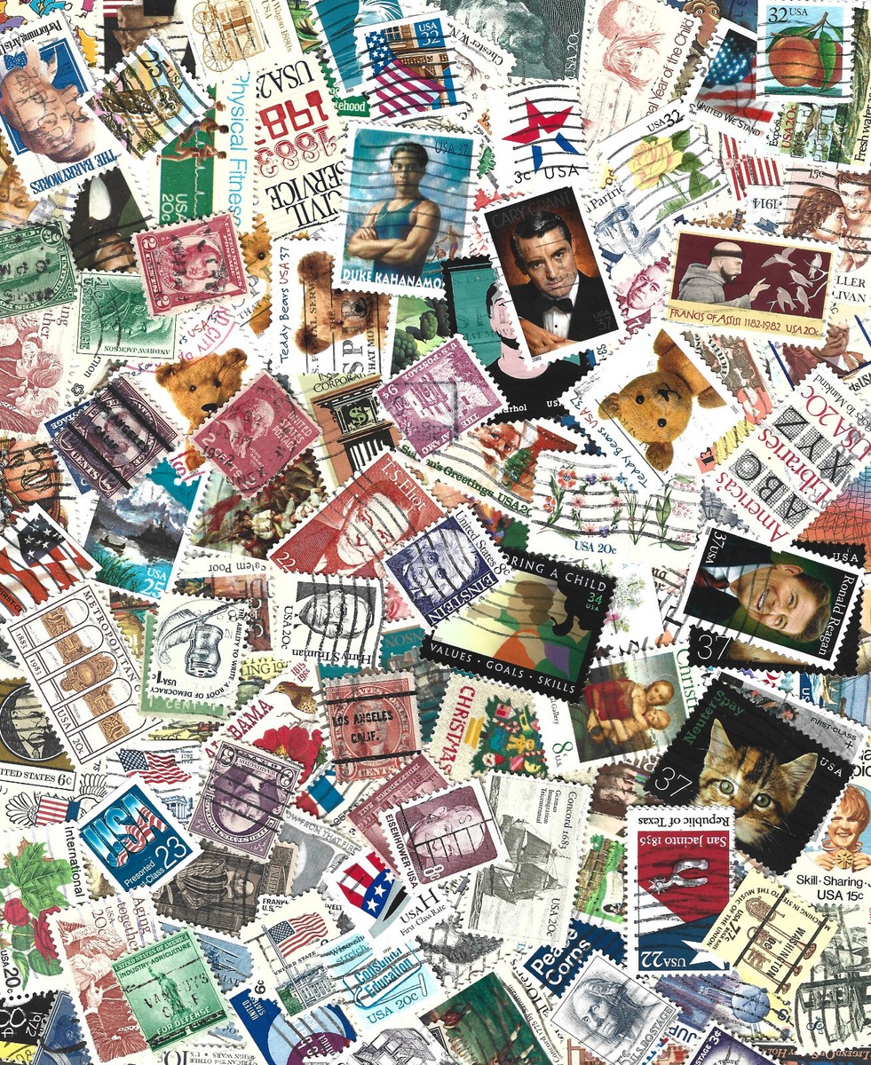 Variety Stamp Pack 200 Different U.S. Special Stamps Collection