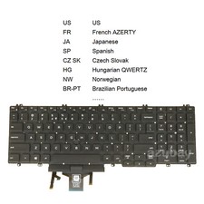 Keyboard for DELL Latitude 5500 5501 5510 5511, Precision 3540 3541 3550 3551