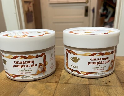 x2 Dove Holiday Treats Body Scrub CINNAMON PUMPKIN PIE Limited Edition Free  Ship | eBay