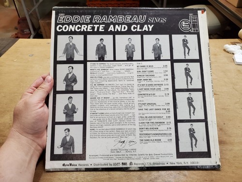 EDDIE RAMBEAU Sings Concrete and Clay, 1965 DynoVoice Records 9001 Mono LP - Picture 5 of 10