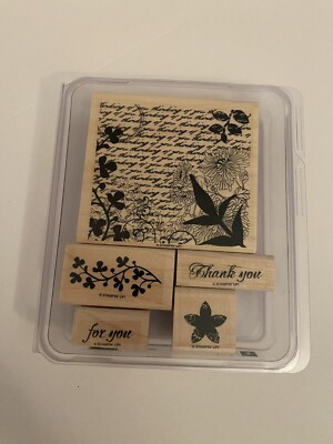 Stampin Up! Fresh Cuts Set Of 5 Rubber Stamps New RS1