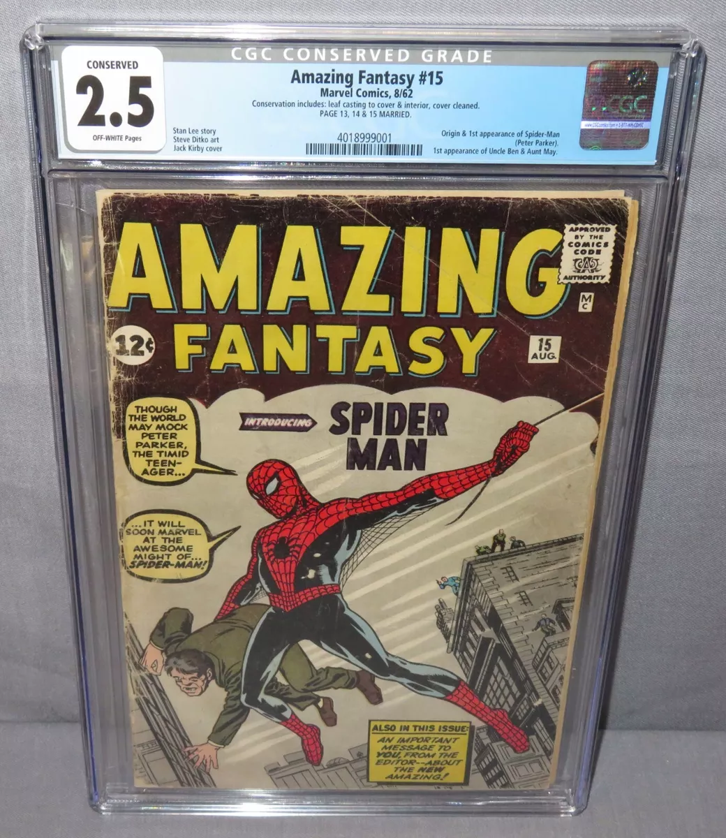 Spider Man's 1st Appearance by Ditko and Lee! Amazing Fantasy 15! 