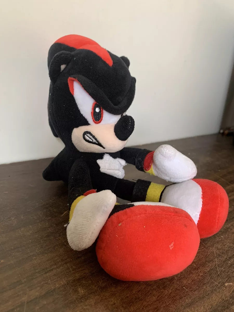 Rare Sonic Boom Hedgehog Shadow Plush Stuffed Animal 8”