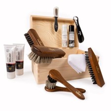 Schuhputzset gefüllt Schuhputzkiste Schuhputzkasten Schuhpflege Allround z2408