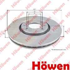 Fits Citroen C5 2001- Xantia 1993-2003 + Other Models Brake Disc Front Howen #1