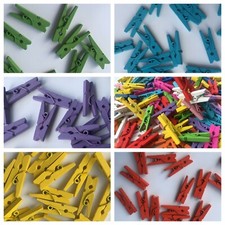 Mini Holzklammern Kleine Klammern Memo Clip Fotoclips Farbig Holz Wäscheklammern