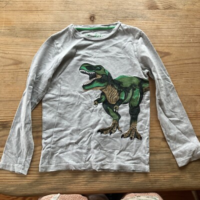 Mini Boden Embroidered Shirt T-rex 8-9 Years Old 134cm