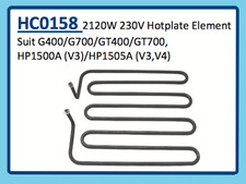 2120W 230V HOTPLATE ELEMENT G400  GT700 HP1500A (V3) HP1505A (V3,V4) HC0158