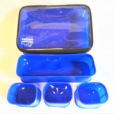 Big Bait Box Feederbox Tackle Box 37 x 25 x 9 cm  5 Einsätze