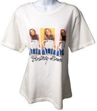 Britney Spears Graphic Concert Tee M Shirt Top Baby One More Time White Retro