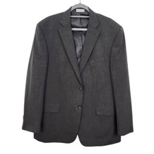 Geoffrey Beene Gray Sport Coat Size 46R Gray Wedding Guest Blazer