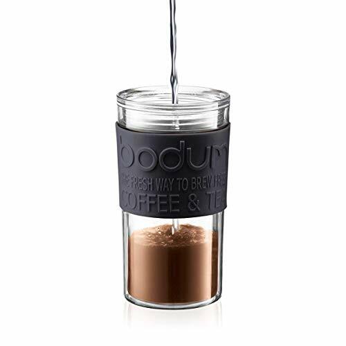 BODUM Travel Press Set Coffee Maker With Extra Lid 0.35 Litre/ 12 Oz