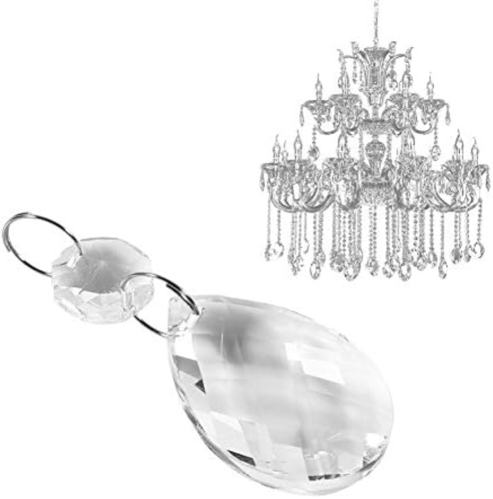 10pcs cristallo trasparente prismi di cristallo lampadario lampada a sospensione