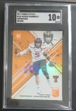2017 Patrick Mahomes II #145 Panini Elite DP  Orange Aspirations RC - SGC 10