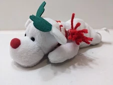 Vintage Stuffins White Reindeer Moose Lying Down Plush 8"