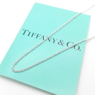Tiffany Co. Medium Silver Necklace Chain Sv925 45Cm Yo131 