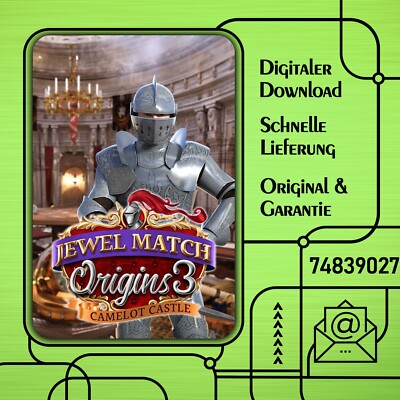 Jewel Match Origins 3 - Camelot Castle - PC - DOWNLOADVERSION
