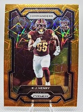 2023 K.J. Henry Panini Prizm Lazer Parallel Rookie #400 Commanders