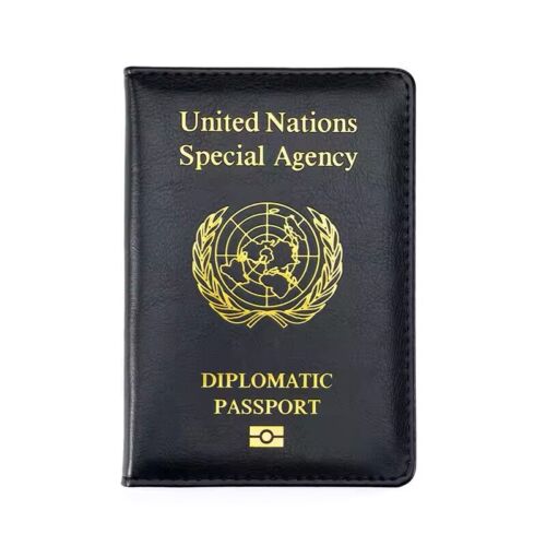 United Nations SA Passport Cover Travel Passport Holder Cover ID Card PU Leather