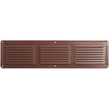 16"x4" Aluminum Soffit Vent in Brown - Carton of 36 | Intake Ventilation