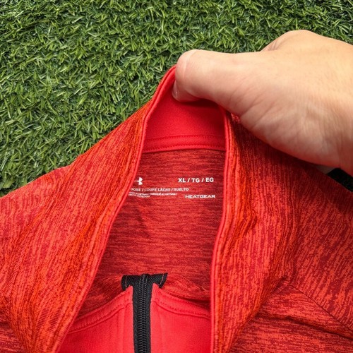 Under Armour Heat Gear leichter Pullover Herren XL orange - Bild 4 von 6