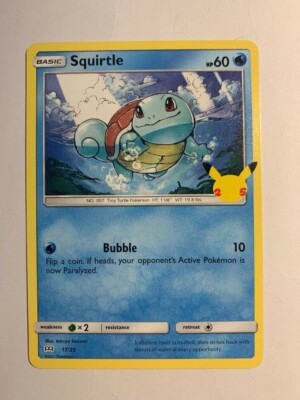 2021 McDonalds Pokemon 25th Anniversary Card SQUIRTLE | eBay