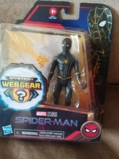 Spider-Man No Way Home Black & Gold 6 in Mystery Web Gear Figure Marvel Studios