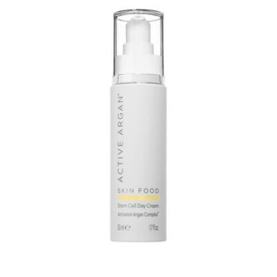 Active Argan Skin Food Stem Cell Day Cream 1.7 fl. Oz. New OPENED Box