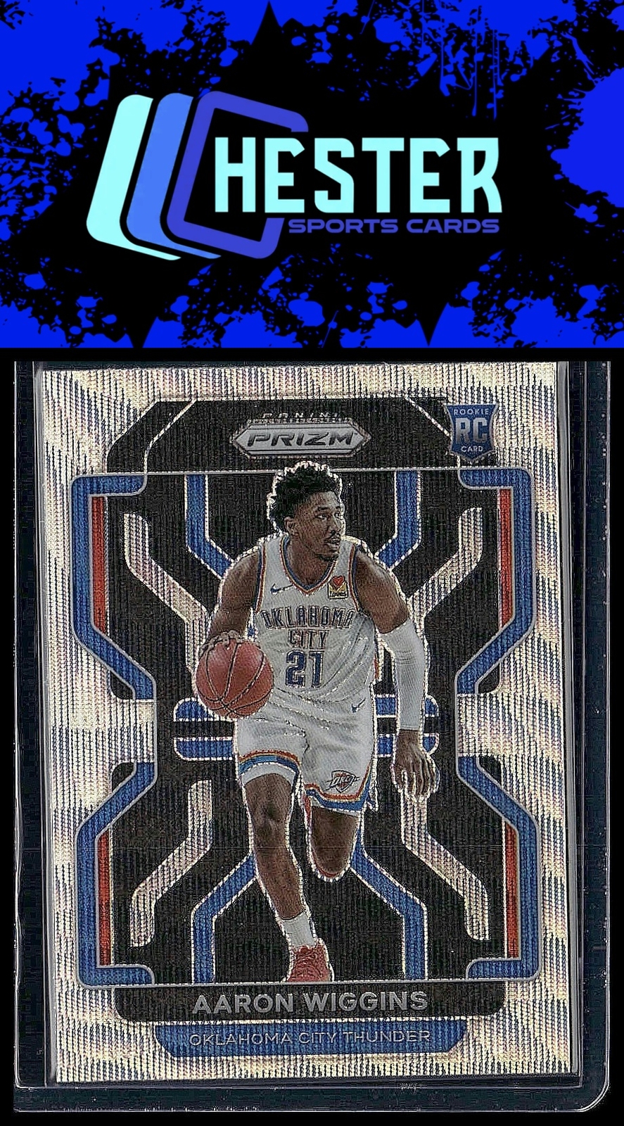Aaron Wiggins - 2021-22 Panini Prizm RC #286 - Oklahoma City Thunder