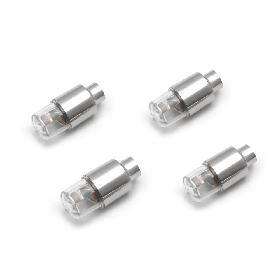 4x Blue LED Tyre Tire Air Valve Stem Flash Wheel Light For Chevy Camaro Corvette - Image 3 of 4