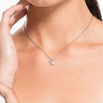 Swarovski Zodiac Pendant Necklace Taurus White Mixed Metal