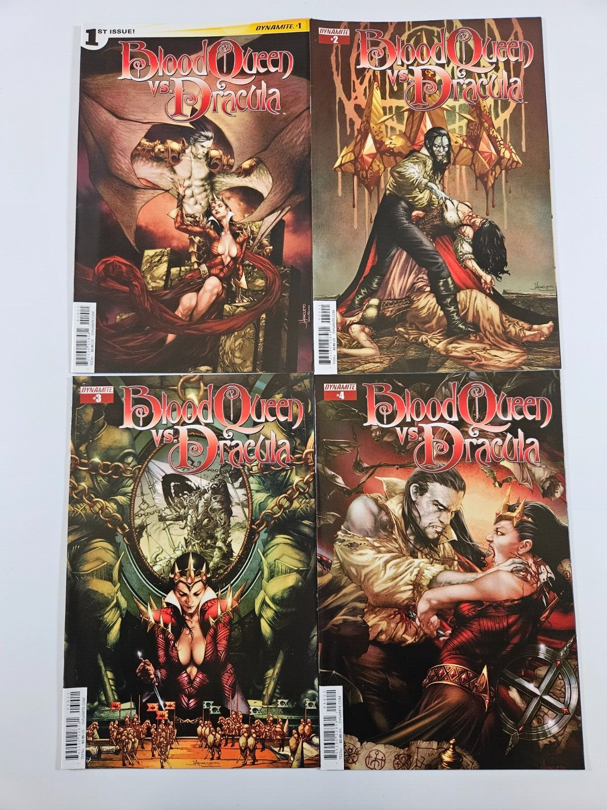 Blood Queen vs Dracula Vol 1 Issues 1 2 3 4 Full Set 1st Printing Dynamite Comic