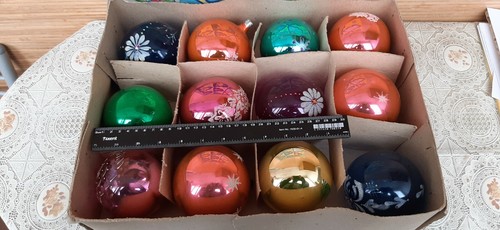 Christmas Glass Toys Vintage Soviet Ornament Decorations New Year USSR ORIGINAL. - Picture 9 of 12
