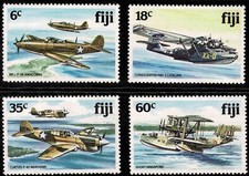 Fiji 1981 World War II Aircraft - Complete Set Of Four Stamps - MUH