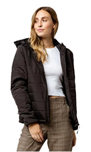 Billabong Women s Puffer Jacket Black L eBay