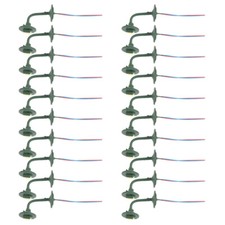 20Pcs OO / HO Scale Street Bracket Light Model Wall Lamp Posts LED-Building-Kits