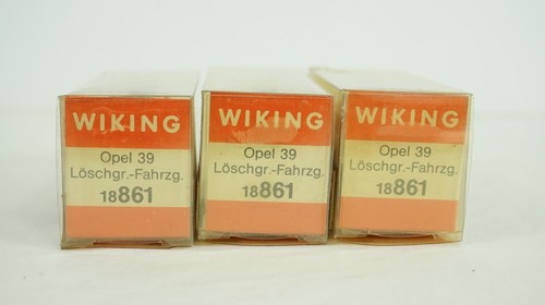 Wiking HO Scale 1/87 Opel 39 Ladder Fire Truck 3x Item 18861 NEW B43 - Picture 10 of 11