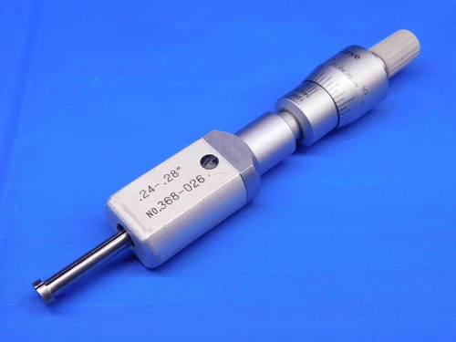 MITUTOYO NO.368-026 2-POINT HOLTEST VERNIER INSIDE MICROMETER .24-.28 RANGE MIC